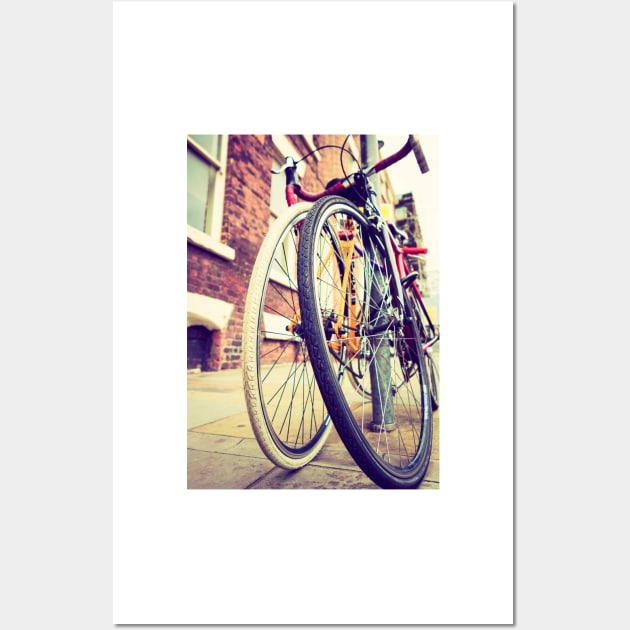 Retro vintage bicycles Wall Art by millroadgirl